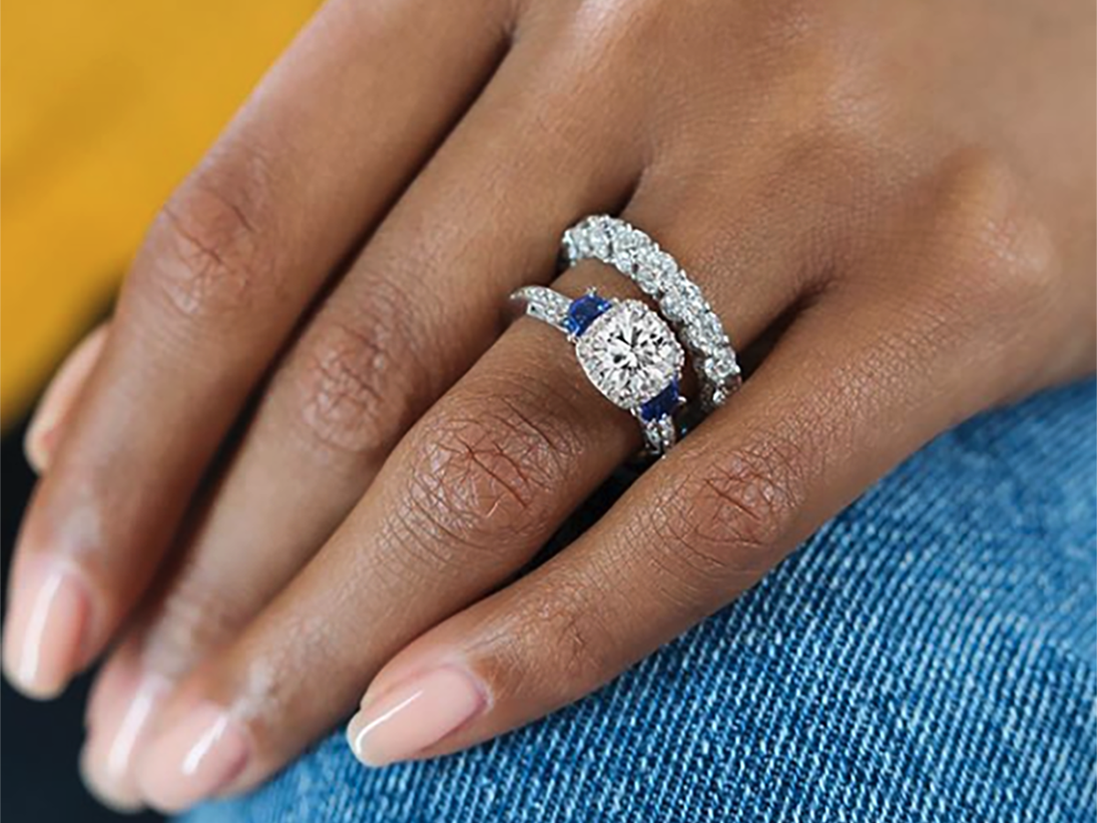 Tacori sapphire store diamond engagement ring